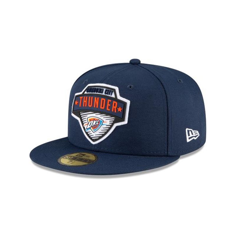 NBA Oklahoma City Thunder Tip Off Edition 59Fifty Fitted (BMZ5317) - Blue New Era Caps